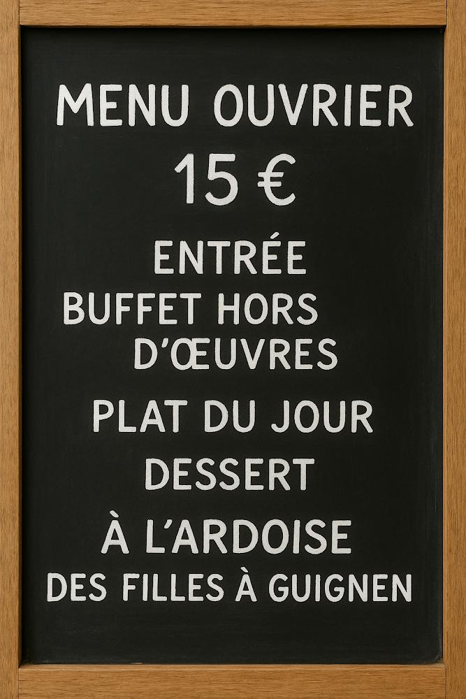L'ardoise des Filles - Menu Image 1