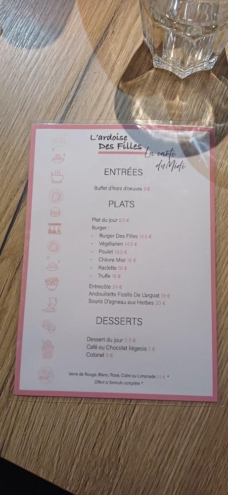L'ardoise des Filles - Menu Image 3